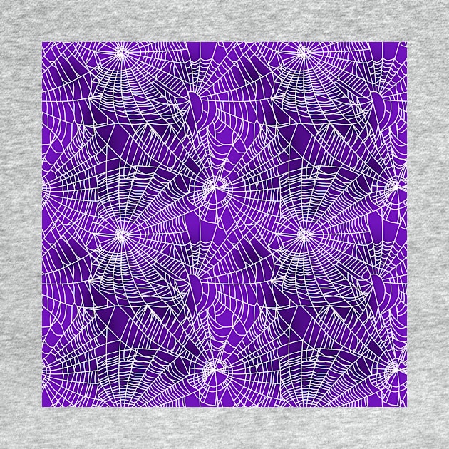 Spider Webs Blue Violet by sandpaperdaisy